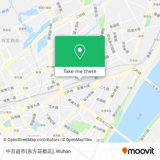 中百超市(东方花都店) map