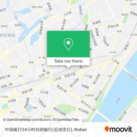中国银行24小时自助银行(后湖支行) map