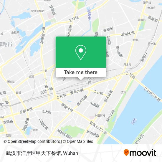 武汉市江岸区甲天下餐馆 map