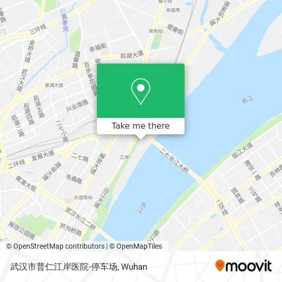 武汉市普仁江岸医院-停车场 map