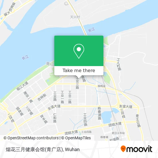 烟花三月健康会馆(青广店) map
