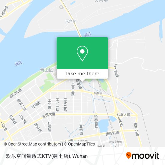 How To Get To 欢乐空间量贩式ktv 建七店 In 青山区by Bus Or Metro