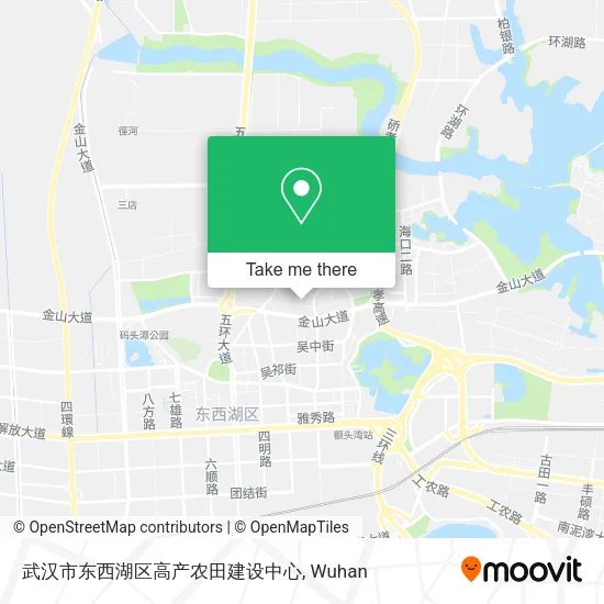 武汉市东西湖区高产农田建设中心 map