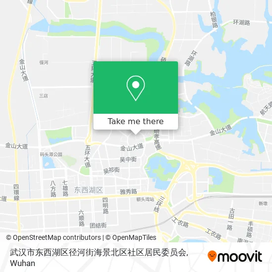 武汉市东西湖区径河街海景北区社区居民委员会 map