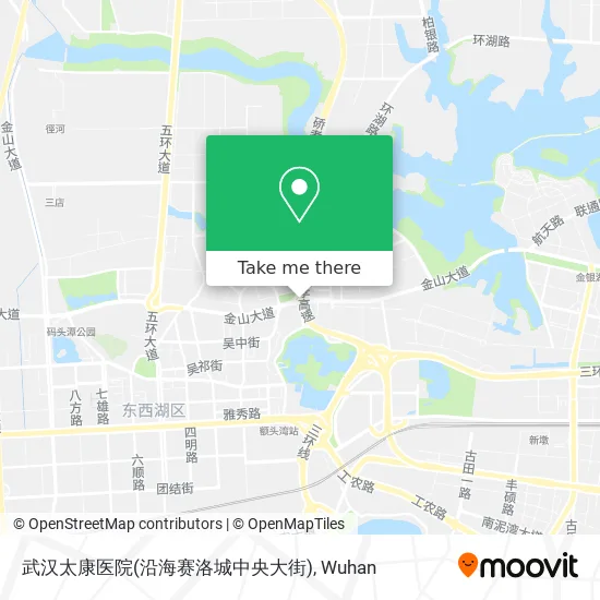 武汉太康医院(沿海赛洛城中央大街) map