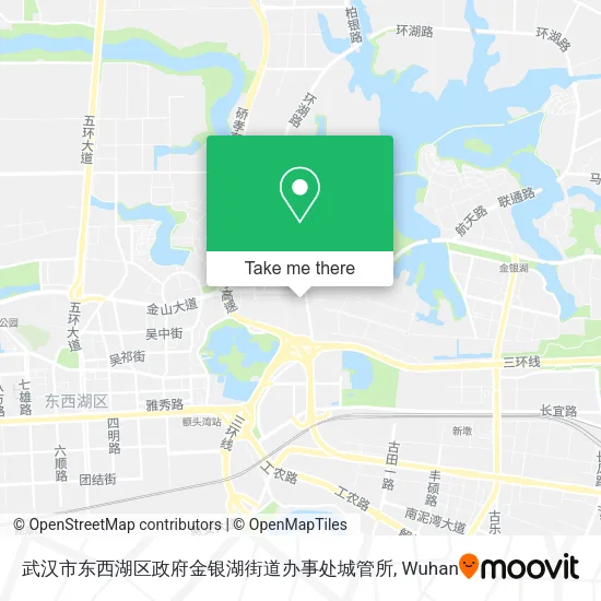 武汉市东西湖区政府金银湖街道办事处城管所 map