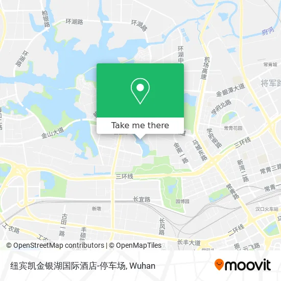 纽宾凯金银湖国际酒店-停车场 map