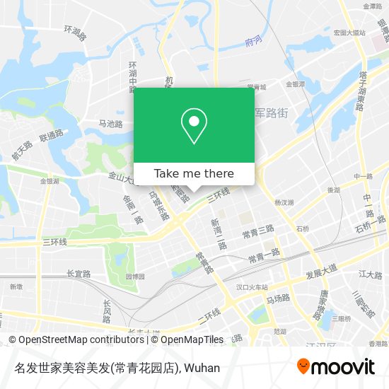 名发世家美容美发(常青花园店) map