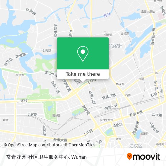 常青花园-社区卫生服务中心 map