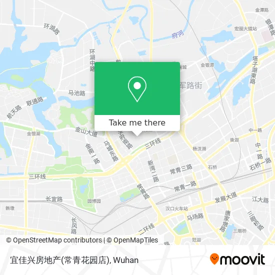 宜佳兴房地产(常青花园店) map