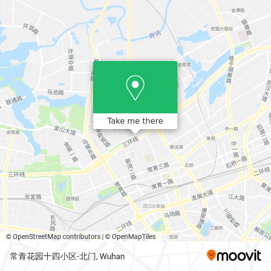 常青花园十四小区-北门 map