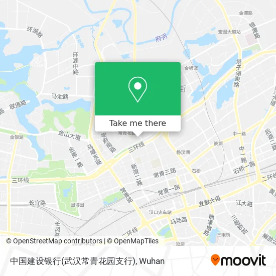 中国建设银行(武汉常青花园支行) map