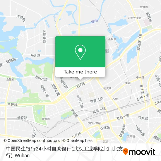 中国民生银行24小时自助银行(武汉工业学院北门北支行) map