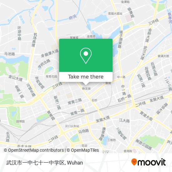 武汉市一中七十一中学区 map