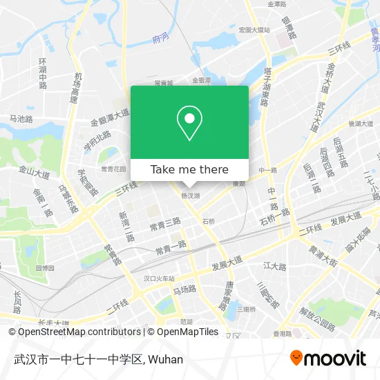 武汉市一中七十一中学区 map