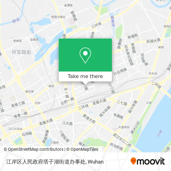 江岸区人民政府塔子湖街道办事处 map