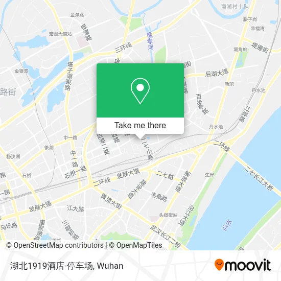 湖北1919酒店-停车场 map