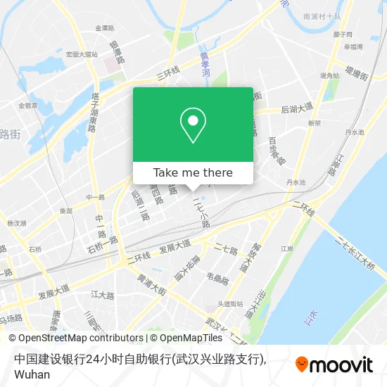 中国建设银行24小时自助银行(武汉兴业路支行) map