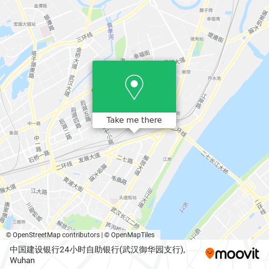 中国建设银行24小时自助银行(武汉御华园支行) map