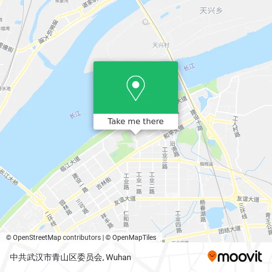 中共武汉市青山区委员会 map