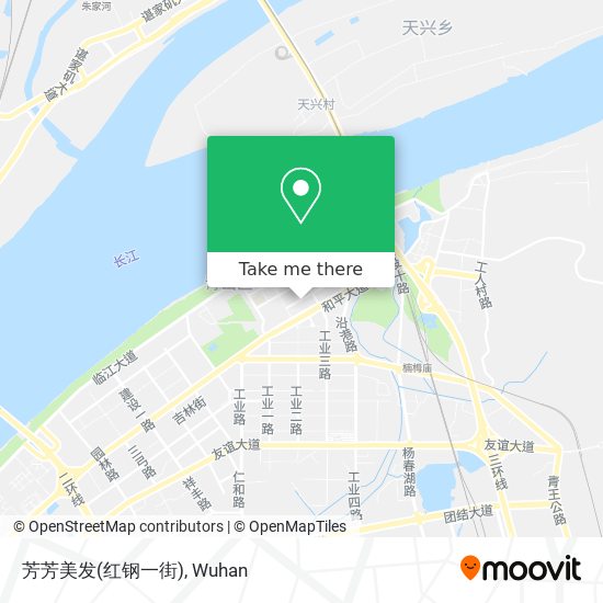 芳芳美发(红钢一街) map