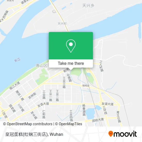 皇冠蛋糕(红钢三街店) map