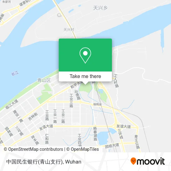 中国民生银行(青山支行) map