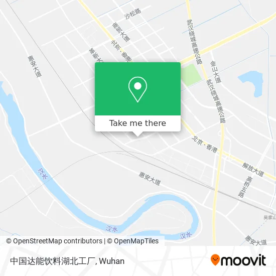 中国达能饮料湖北工厂 map