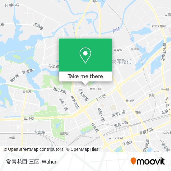 常青花园-三区 map