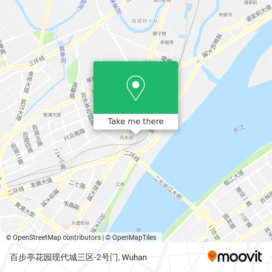 百步亭花园现代城三区-2号门 map