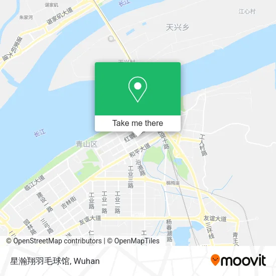 星瀚翔羽毛球馆 map