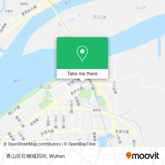 青山区红钢城四街 map