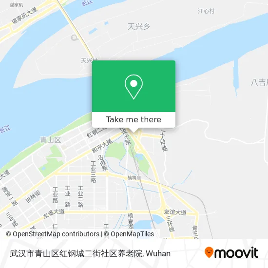 武汉市青山区红钢城二街社区养老院 map