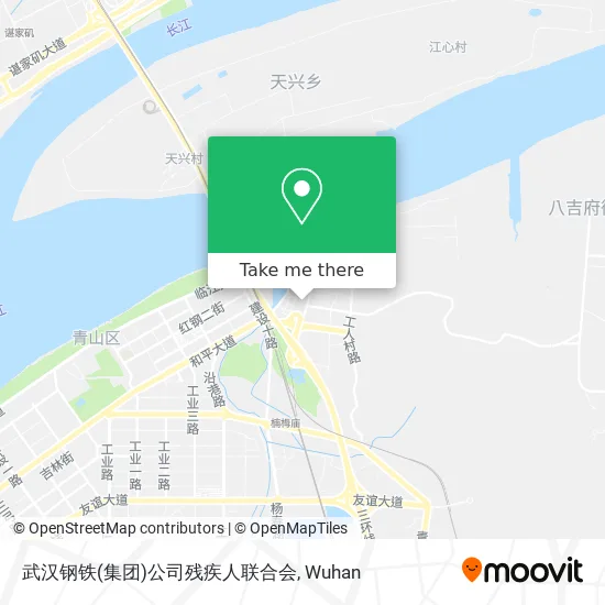 武汉钢铁(集团)公司残疾人联合会 map