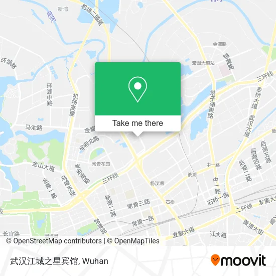 武汉江城之星宾馆 map