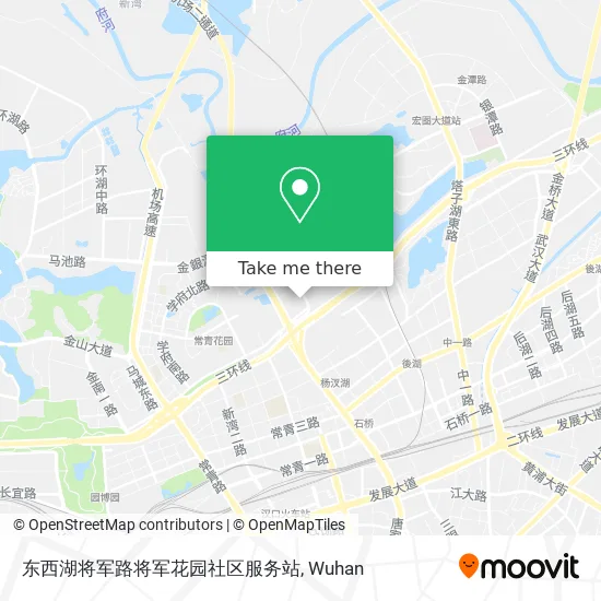 东西湖将军路将军花园社区服务站 map