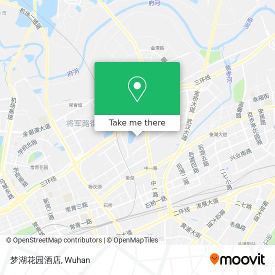 梦湖花园酒店 map