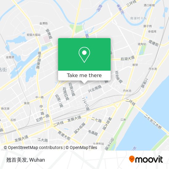 翘首美发 map