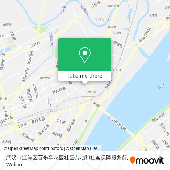 武汉市江岸区百步亭花园社区劳动和社会保障服务所 map