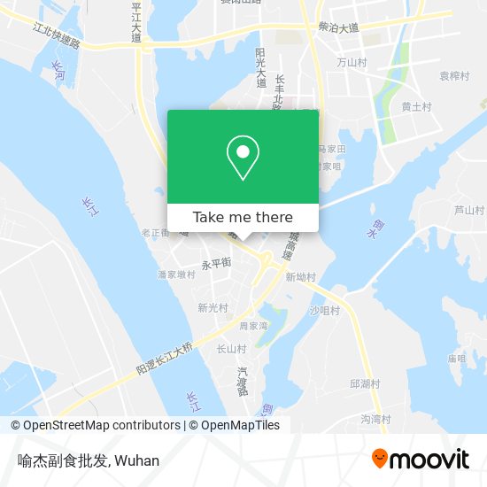 喻杰副食批发 map