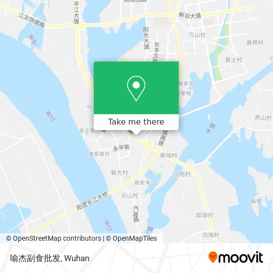 喻杰副食批发 map