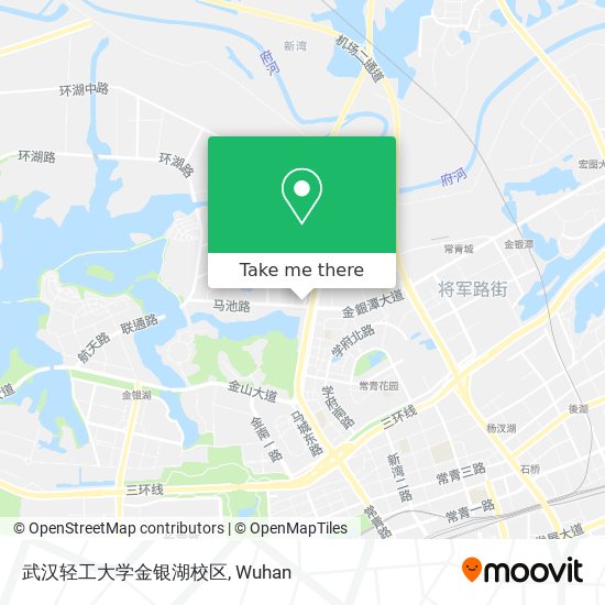 武汉轻工大学金银湖校区 map