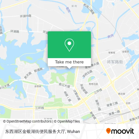 东西湖区金银湖街便民服务大厅 map