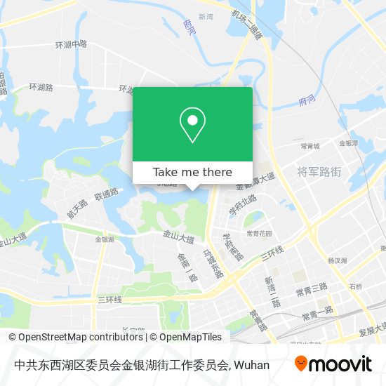中共东西湖区委员会金银湖街工作委员会 map