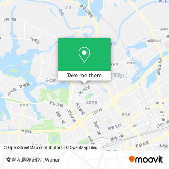 常青花园枢纽站 map