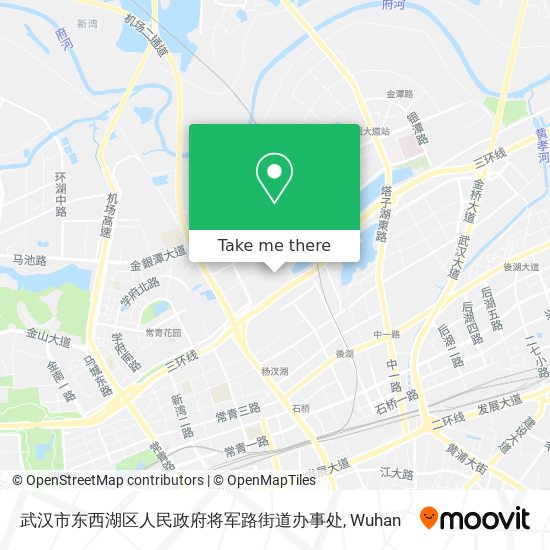 武汉市东西湖区人民政府将军路街道办事处 map