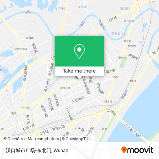 汉口城市广场-东北门 map