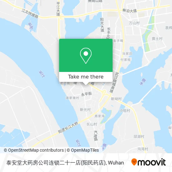 泰安堂大药房公司连锁二十一店(阳民药店) map