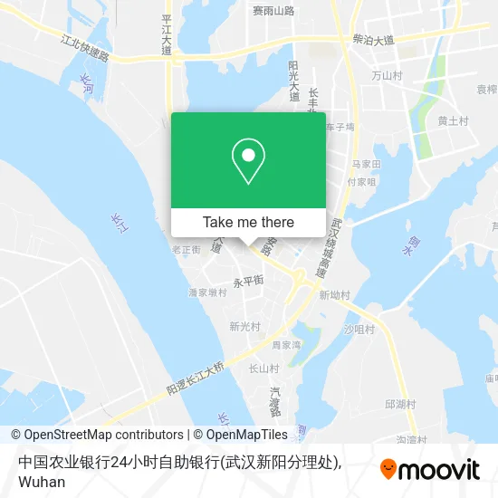 中国农业银行24小时自助银行(武汉新阳分理处) map