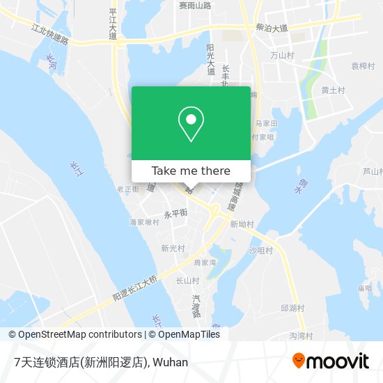 7天连锁酒店(新洲阳逻店) map